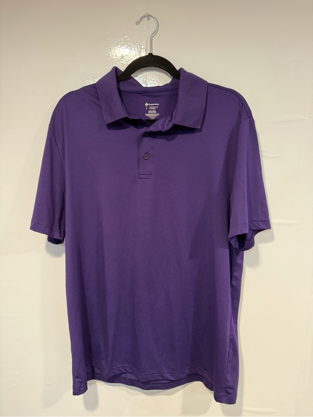 Members Mark Men’s Purple Polo Shirt